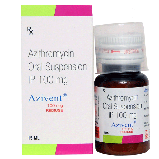 Azithromycin 100mg/5ml susp 15ml